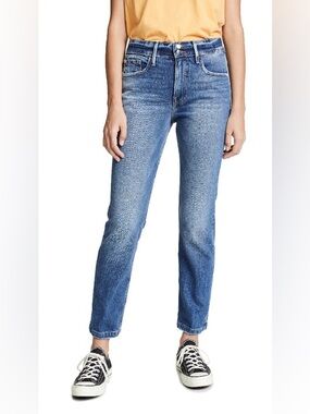 Frame Denim Le Sylvie Slender Straight Heritage Bowie Blue Jeans Women’s Size 26